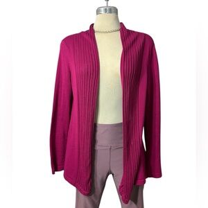 Banana Republic Women's Open Front Cardigan Sweater Red Purple Size XS Petite